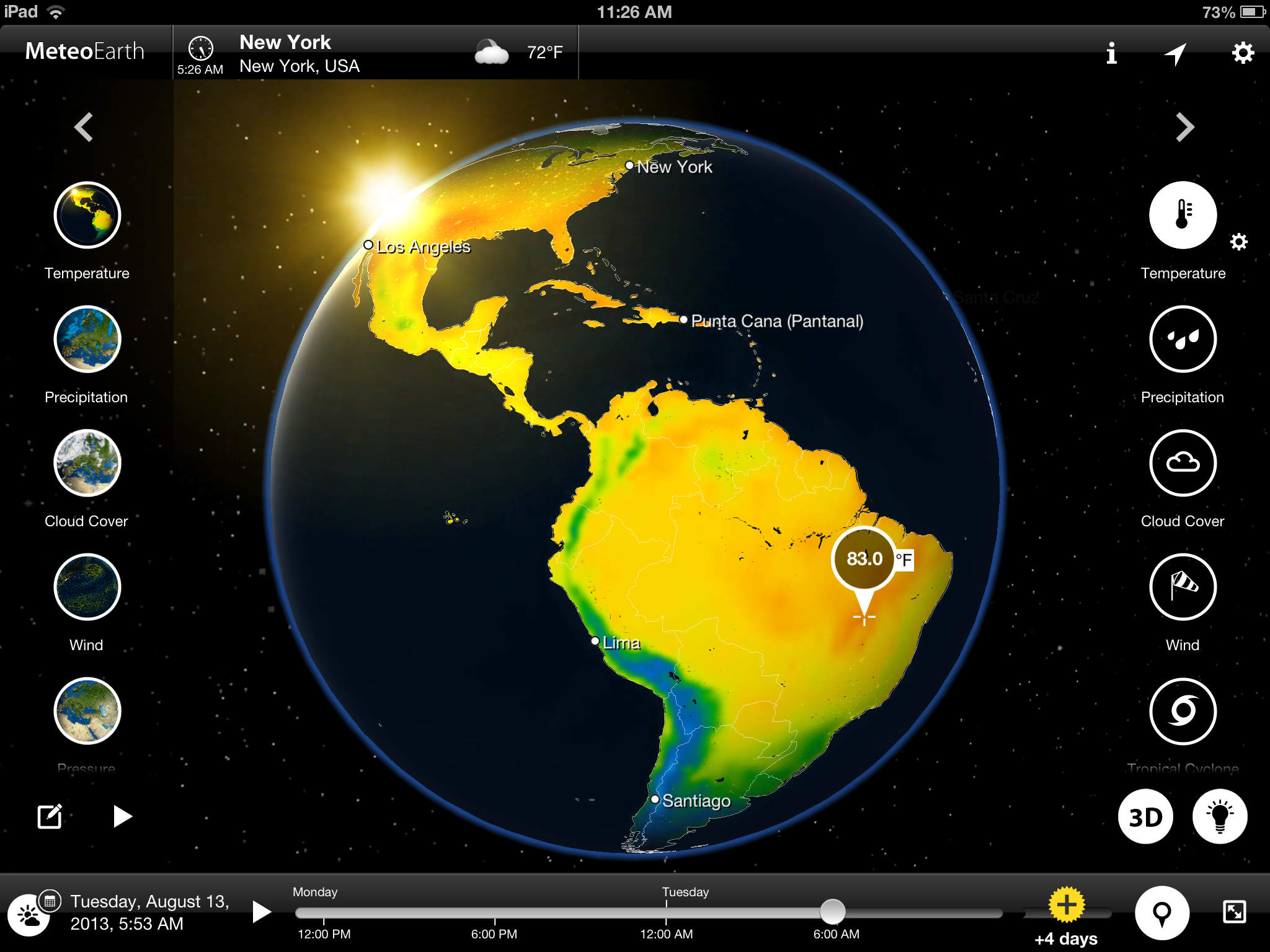 MeteoEarth for iPad