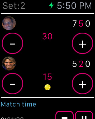 Tennis Scores Screenshots