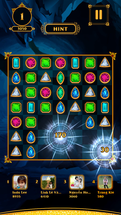Jewel Quest: Diamond Battle Blitz Mania Screenshot on iOS