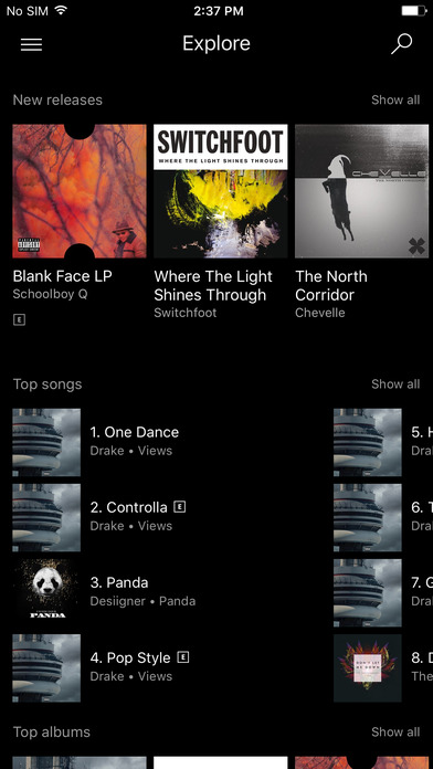 Microsoft Groove Screenshot