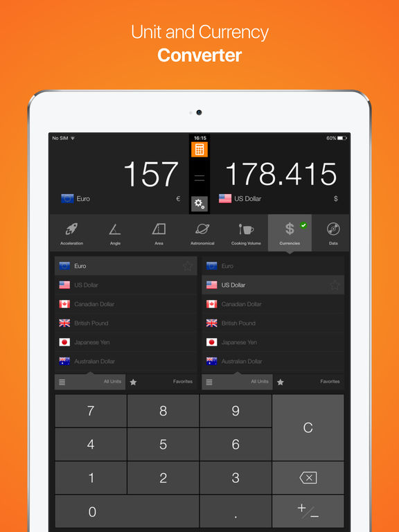 The Best Currency Converter S For Ipad Picker Calculator Free Currency And Unit Converter Calconvert Screenshot