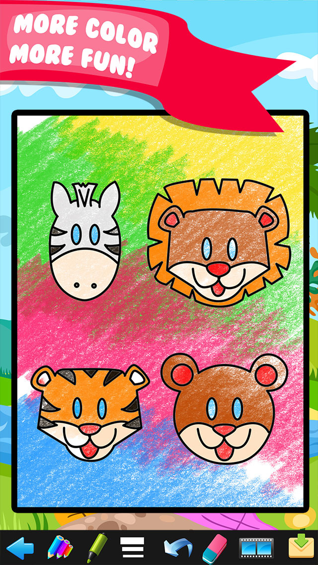 App Shopper: Kids Doodle Coloring Book Drawing - Preschool Toddler Fun ...