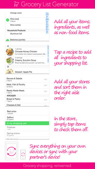 Grocery List Generator Create Shopping Lists And Store All Your Recipes Ipa Cracked For Ios Free Download