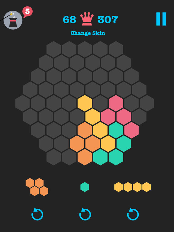 Hexagon Fit: 10/10 Hex Puzzle Game - Bricks Block Logic Grid Puzzles ...